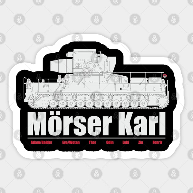 German heavy self-propelled mortar Karl Sticker by FAawRay